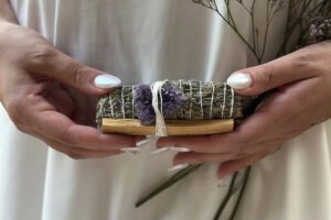 Räucherset mit Lavendel